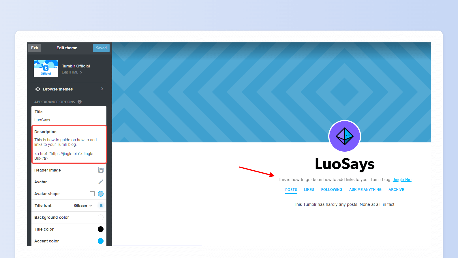 How to insert links in Tumblr bio: A Step by Step Guide How to insert links in Tumblr bio: A Step by Step Guide